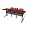 Kobe Rectangle FlipTop Table, 84" W, 29" H, Laminate Top, Cherry MKFTM8424CH47BY - alternate 1